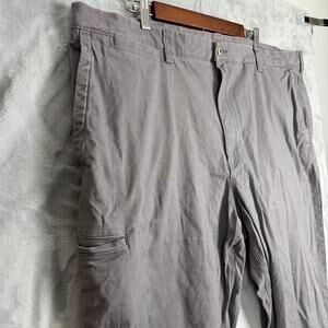 Duluth Trading Co Flex Ballroom Pants Gray Size 46x30 Khaki Relaxed Fit